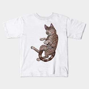 Chocolate Tabby Shorthair Kids T-Shirt